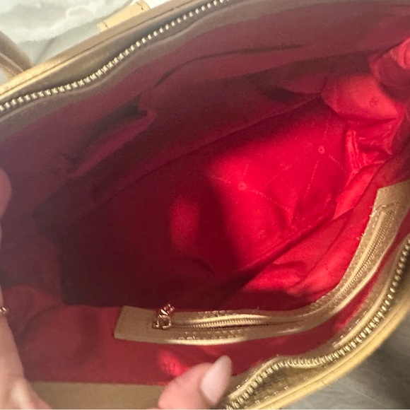 Tan real Leather Handbag new - Picture 7 of 9